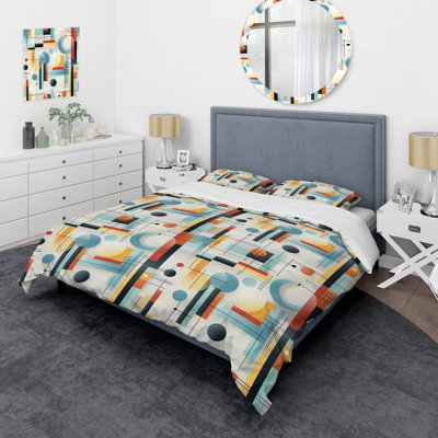 Contemporary Lines III - Geometric Duvet Cover Set
