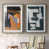 Toile avec cadre gris