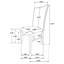 Chaise d'appoint rembourrée (ensemble de 2)