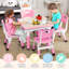 Ensemble de table et 4 chaises pour enfants à hauteur réglable - Bureau multi-activités résistant aux graffiti, pieds antidérapants - Bureau d'étude et d'activité pour les enfants de 2 à 10 ans - Maison, garderie, salle d'étude - Rose-1708383285