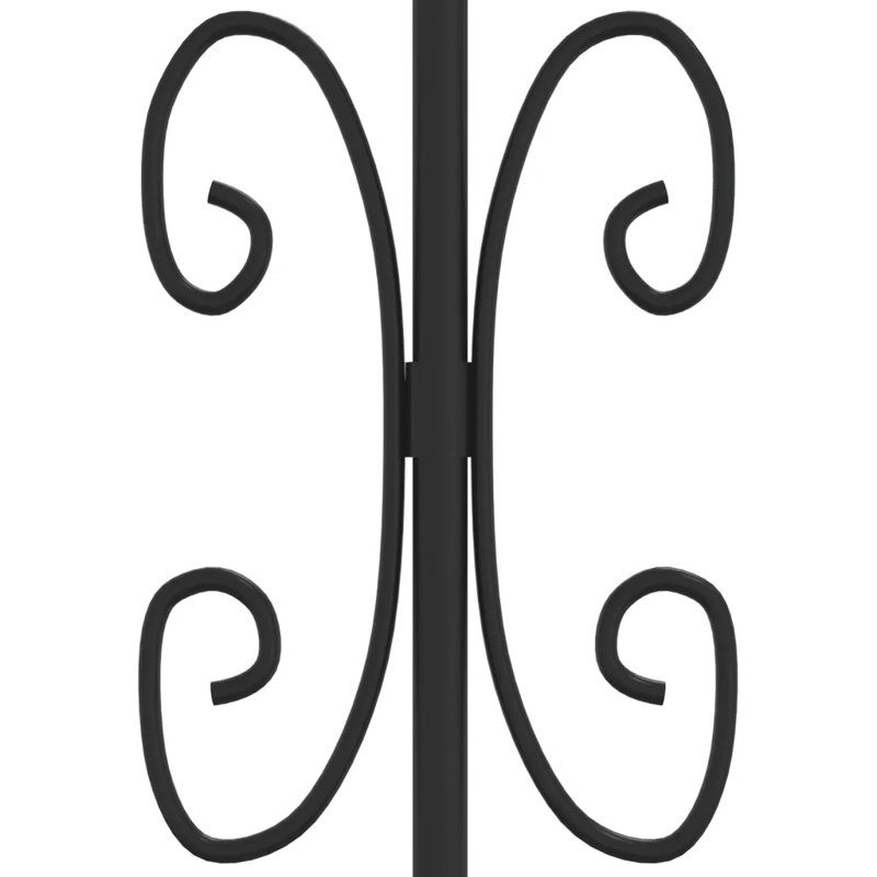 Chamya Black Metal Gate, 68.11cm H x 159.84cm W