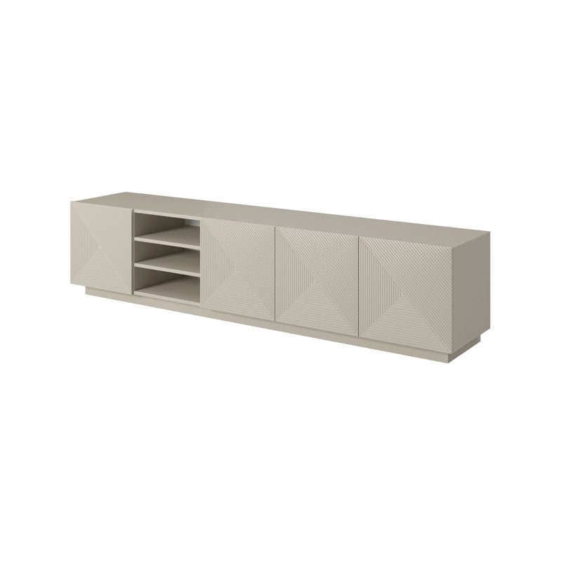 Augenijus Unfinished TV Stand for TVs up to 55", Cashmere