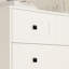 Commode 5 tiroirs avec porte de ferme blanche