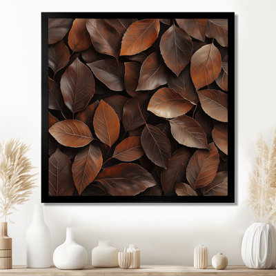 «Brown Sable Leaves II» - feuilles, art mural