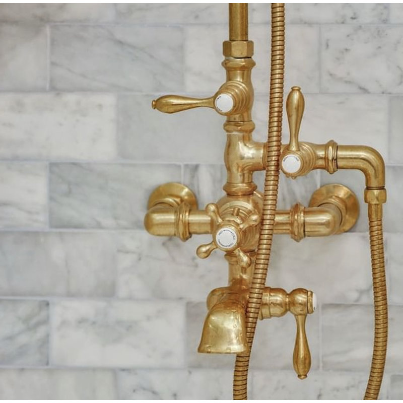 Exposed Thermostatic Tub and Shower System (P0946) by Strom Living, Chrome