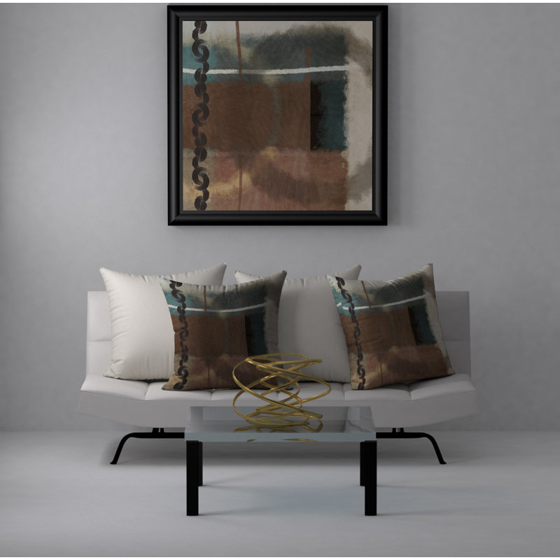  Housse et insert de coussin carré multicolore, 20 po X 20 po