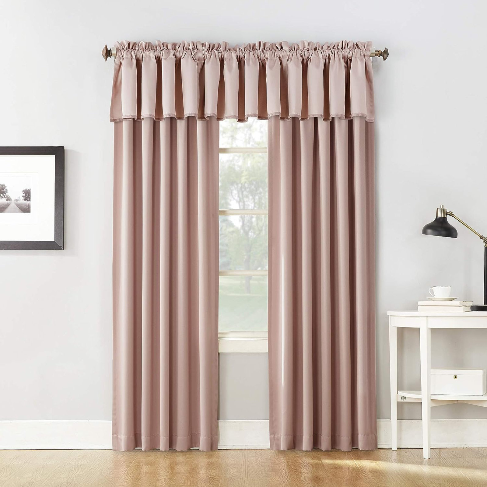 Millen Room Darkening Panel - Basics by Wayfair™, 54" W x 84" L, Blush