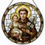 Vitrail Saint Child ， H 12 po-570991569