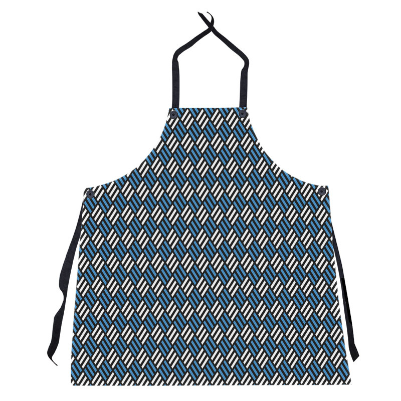 Tablier à carreaux à rayures, Bleu
