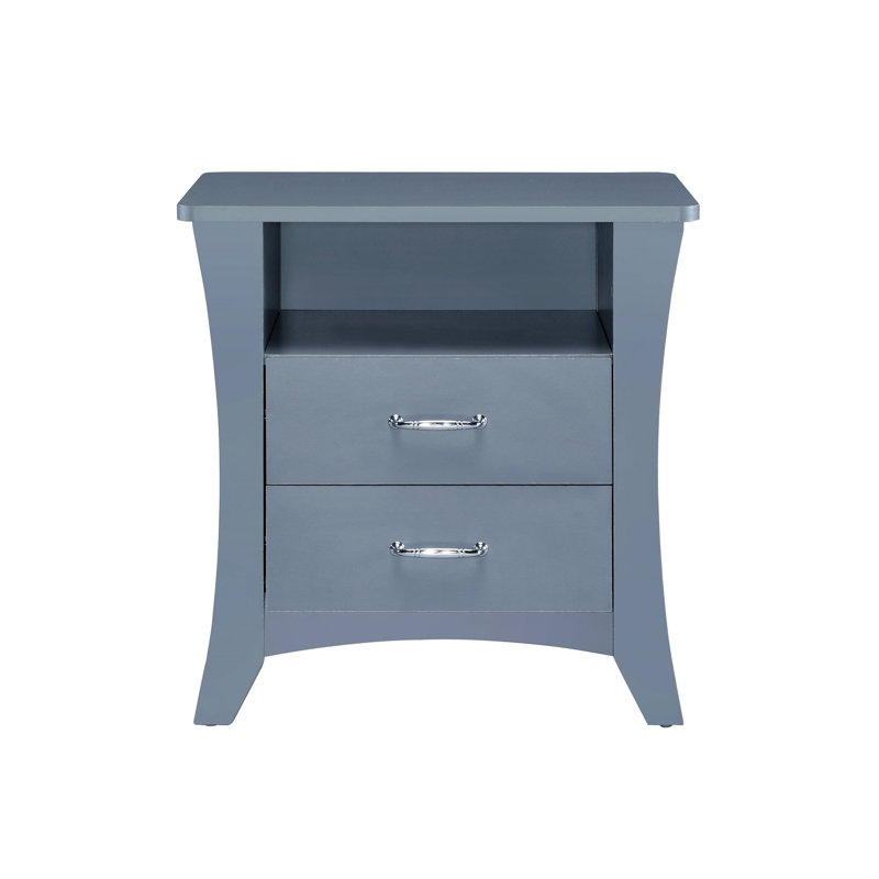 Colt Gray Finish Accent Table, Gray