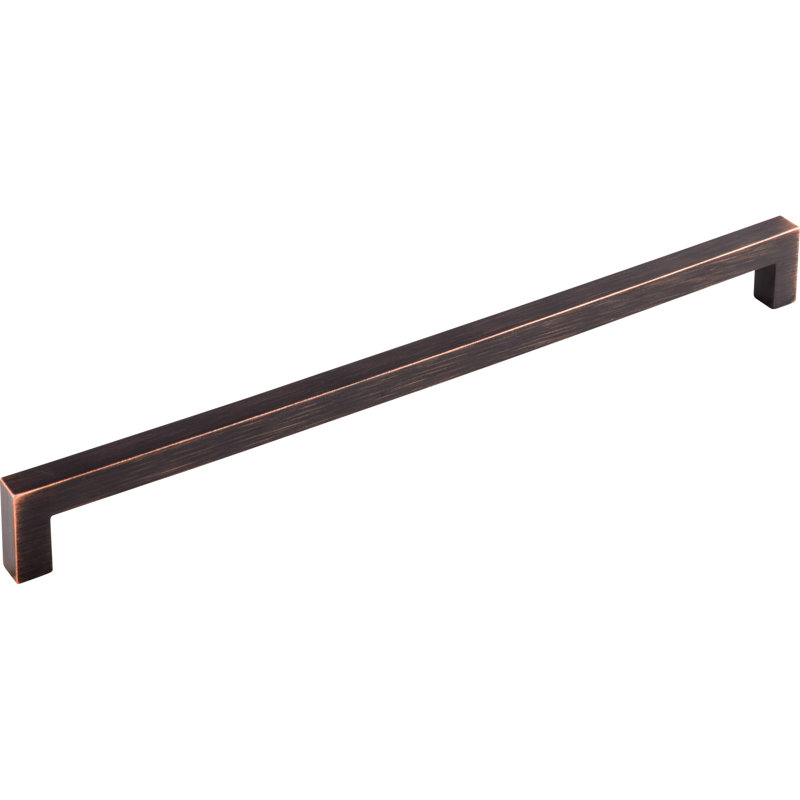 Square Bar pull, Tuscan Bronze, 12" Center to Center