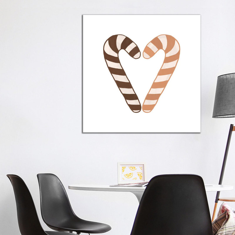 Candy Canes by Orara Studio - Wrapped Canvas Gallery-Wrapped Canvas Giclée, 93.98 cm H x 93.98 cm W x 1.91 cm D