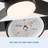 44 In Intergrated LED Ceiling Fan with ABS Blade-103308728