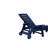 2 Lounge Chairs Outdoor, 5 Patio Chair With Wheels & Cup Holder, Navy Blue, For Deck, Poolside, Rot-646427165-646427155