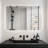 Rectangular Backlit Mirror Bathroom-1219735395