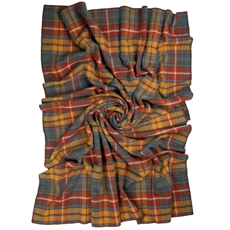 Jeté BIGTHROW, Tissu écossais antique Buchanan