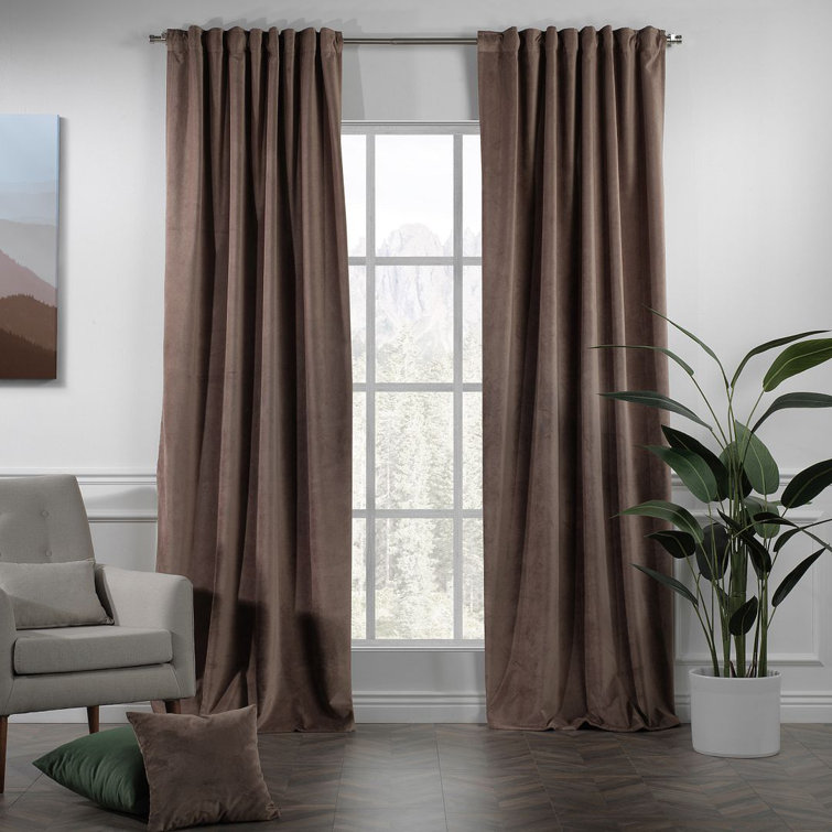 100% Blackout Matte Velvet Extra Wide & Extra Long Custom Made Decorative Single Panel