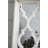 Distressed White Floor Mirror