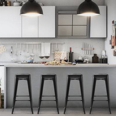 Counter Stool with Metal Frame
