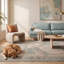 Tapis Delta moderne à poils courts, effet vieilli, aquarelle abstraite, turquoise, beige, gris, brun, blanc, lavable à la machine, antidérapant, pour l'intérieur et l'extérieur, adapté aux animaux domestiques, idéal pour le salon, la chambre, la salle à manger, l'entrée, le couloir, le bureau-1130759460