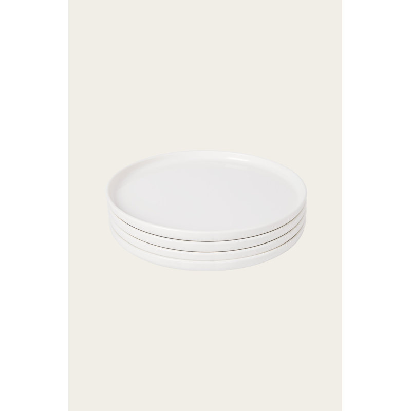 Ensemble de 4 assiettes | Ivoire, Ivoire ivoire