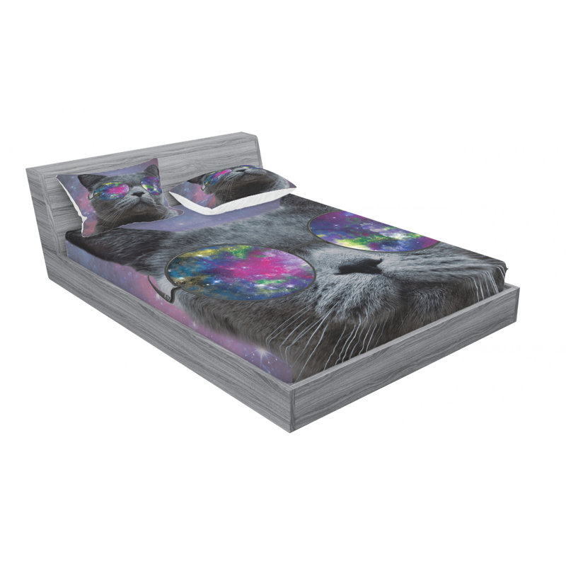 Microfiber Sheet Set, Queen Sheet Set with Fitted Sheet
