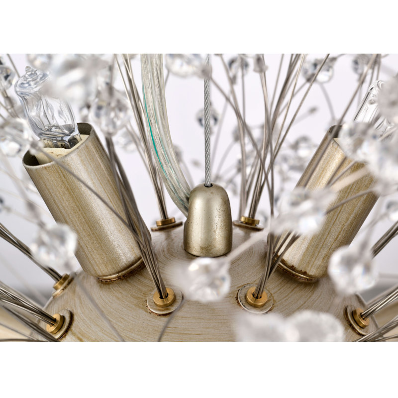 Lustre suspendu 8 lumières Varner, Or