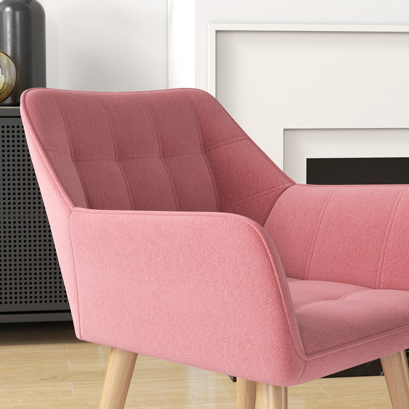 Willesden Velvet Armchair, Pink