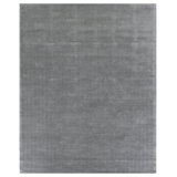 Pavo Hand Tufted Tencel Chevron Area Rug in Light Silver
