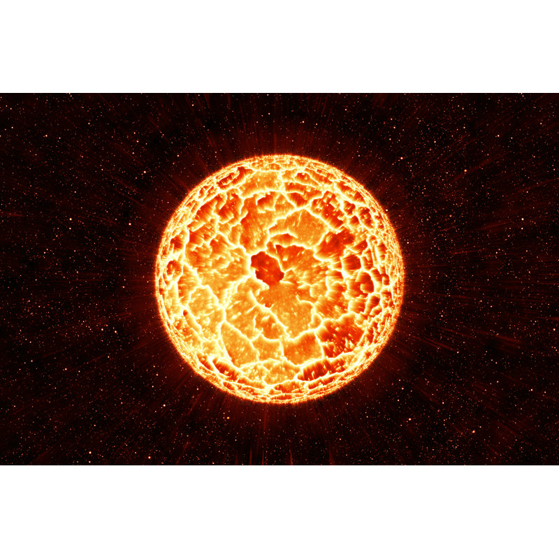 Planet Explosion - Wrapped Canvas Print, 61cm H x 91cm W x 3.8cm D