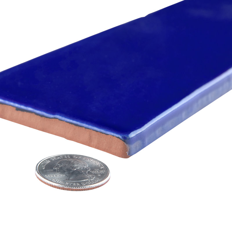 Viva Antic 3" x 12" Ceramic Subway Tile, Blue