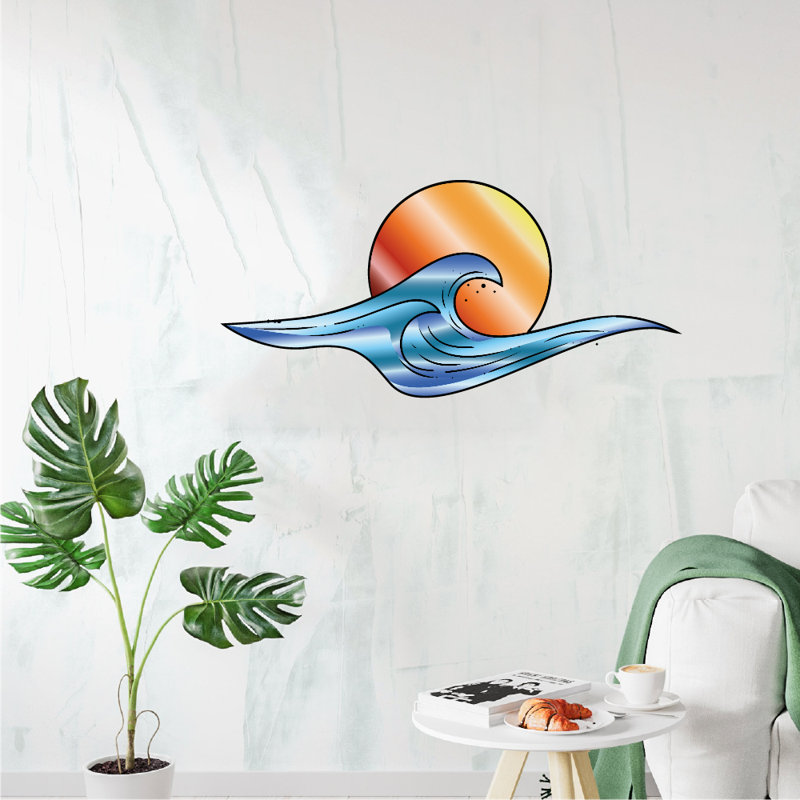 Nautical & Beach Non-Wall Damaging Wall Decal, 35" H x 40" W