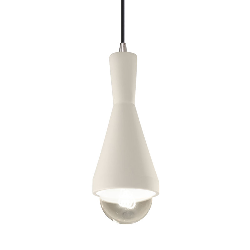 Luminaire suspendu conique à 1 lumière Breeona avec détails en métal, Laiton antique, Cuivre antique