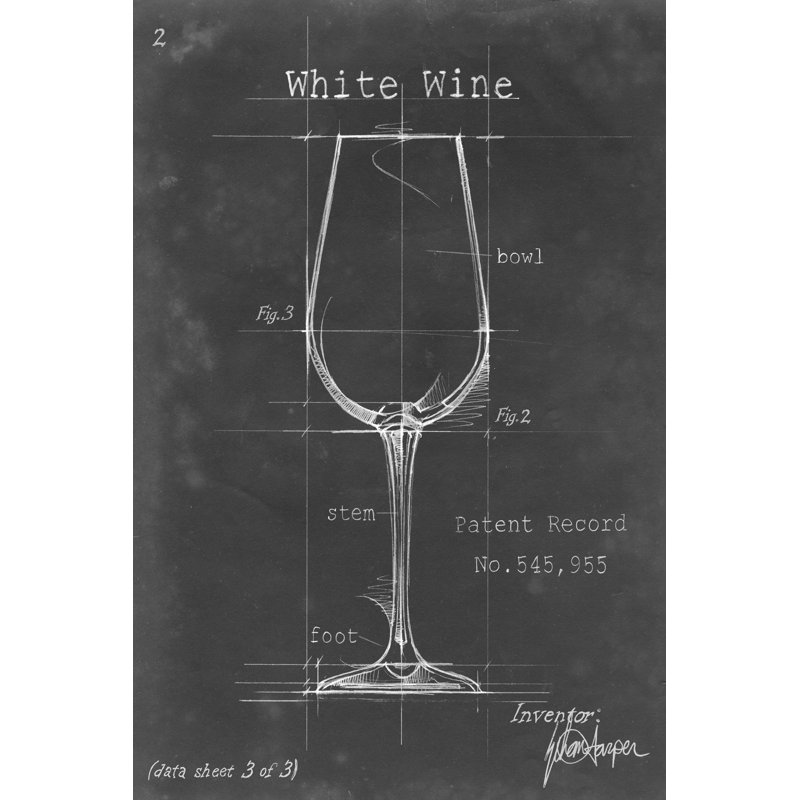 Barware Blueprint IV by Ethan Harper - Painting, 30cm H x 20cm W, Wrapped Canvas