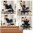 Olamide 25.8" Wide Modern Teddy Upholstered Ergonomic Cross Chair With Adjustable Height, ADHD Desk Kneeling Chair For Yoga Office
