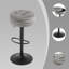 Swivel Upholstered Velvet Adjustable Height Bar Stool-123930078-163254614