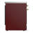 Majestic III Series 30 Inch Induction Range with 4 Induction Elements in Burgundy (Brass Trim)-124828788-124828795