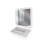 Pyramid 36" Rectangular Solid Surface Wall Mount Bathroom Sink and LED Mirror Combo-80109265