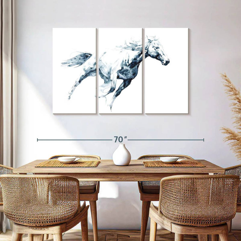 Brampt Sapphire Gallop I, 36" H x 57" W