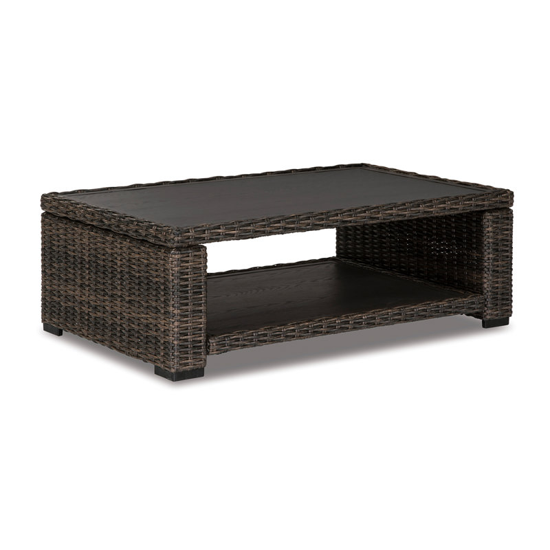 Humnoke Rectangular Metal Outdoor Coffee Table , 48'' in. W 30'' in. D