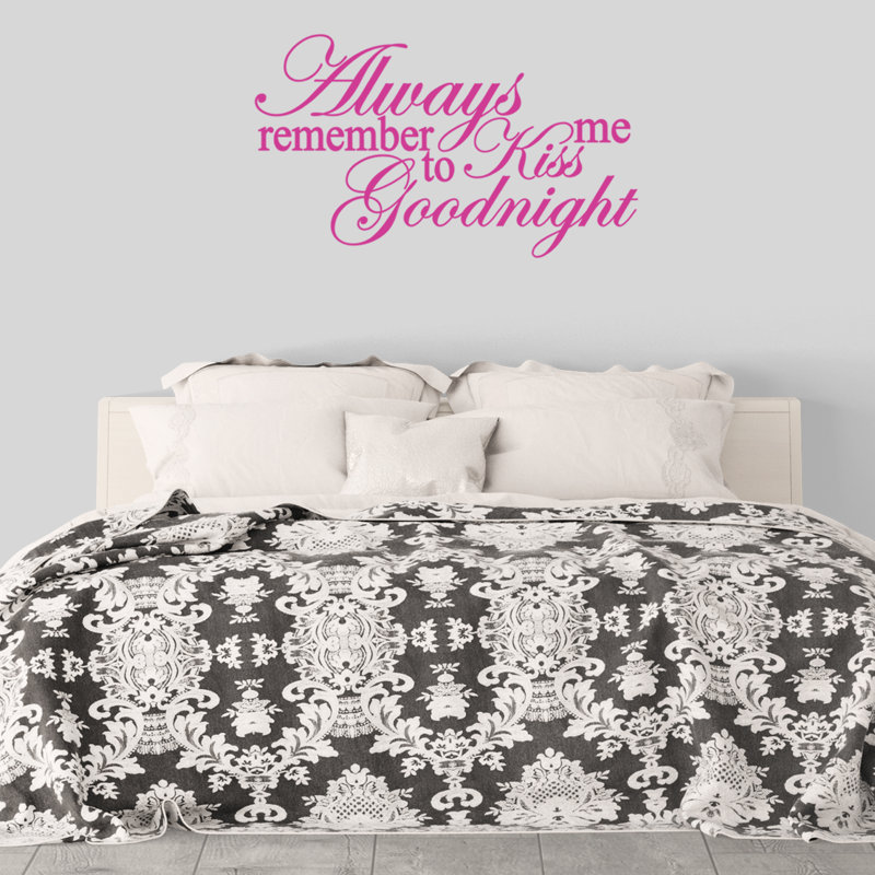 Palos Text & Numbers Non-Wall Damaging Wall Decal, Hot Pink