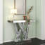 90cm Mirrored Glass Console Table Sofa Entryway Table
