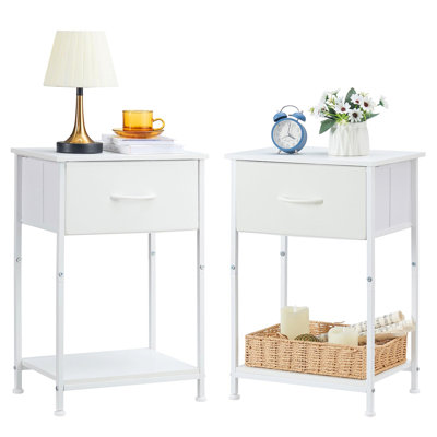 Jazella End Table Set with Storage