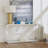 Abubakary 55 " W Glass Top Console Table