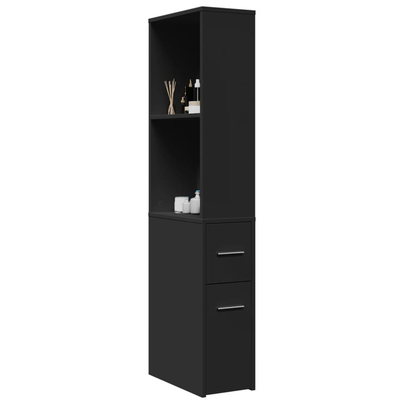 Damariscotta Bathroom Cabinet, Black