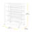 Whitmor 4-Tier Metal & Mesh 24 Pair Shoe Cart - White