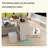 Robot Vacuum Stand Cabinet With Wheels, Sweeping Robot Storage Rack With Doors And Drawers, Side Table For Living Room, Home Office, Kitchen-Antique White