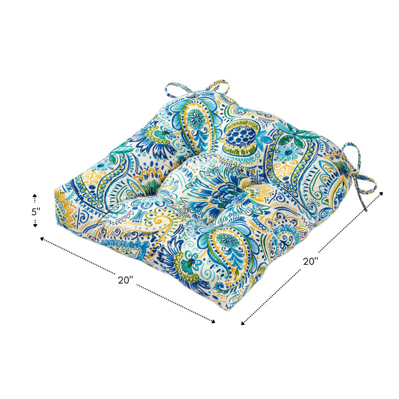 Coussin de chaise de salle à manger d'extérieur Shipton, Baltique, 2
