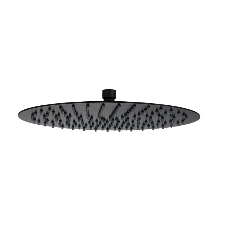 10'' Stainless Steel Round Rainfall Angle Adjustable Rain Shower Head 1.8 GPM with Self-Cleaning, Matte Black