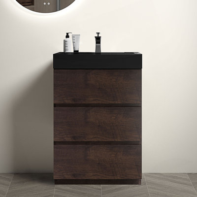 Meuble-lavabo autoportant avec lavabo